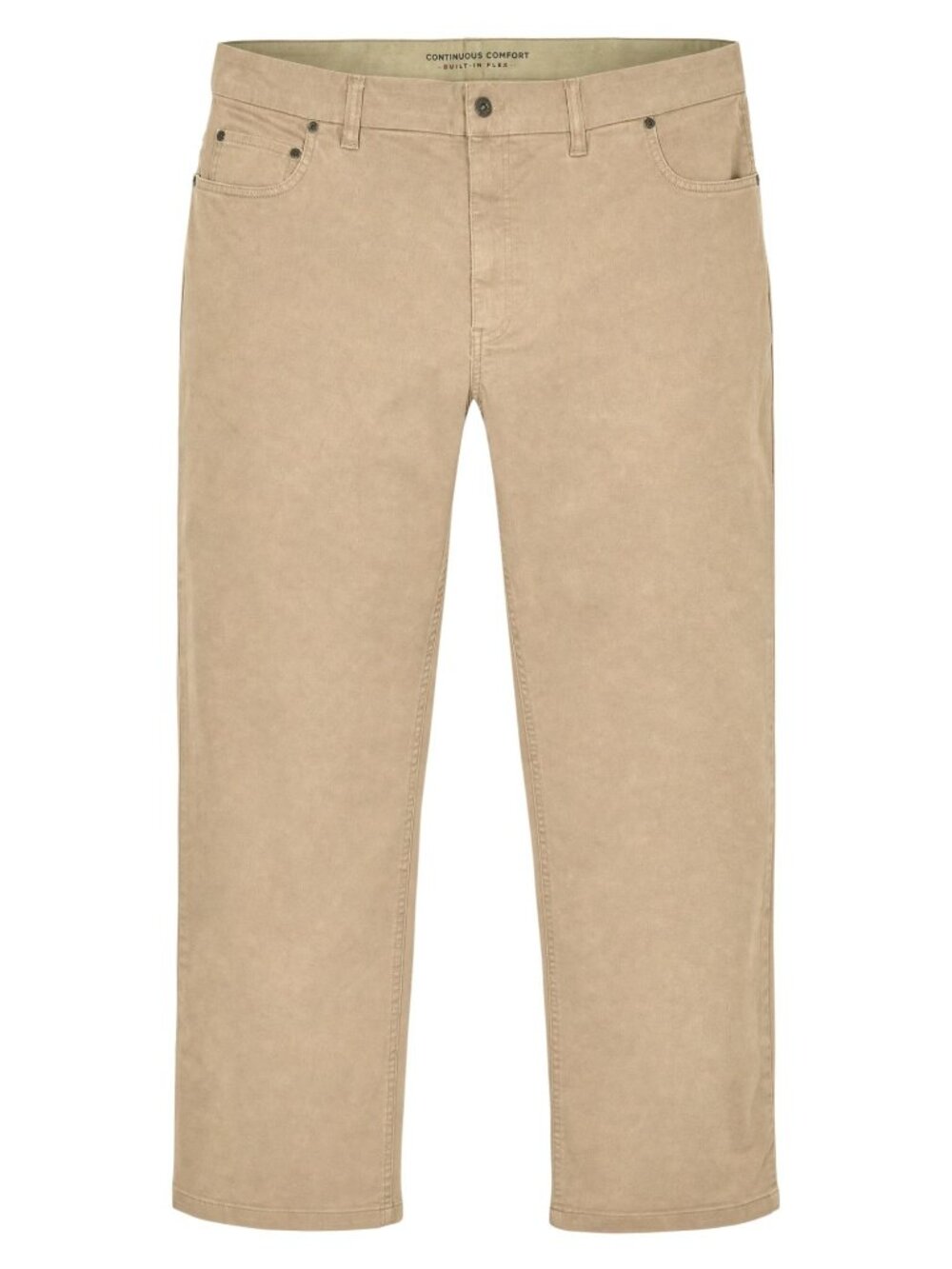 HB Mens Continuous Comfort Waistband Khaki Pants 50W 28L